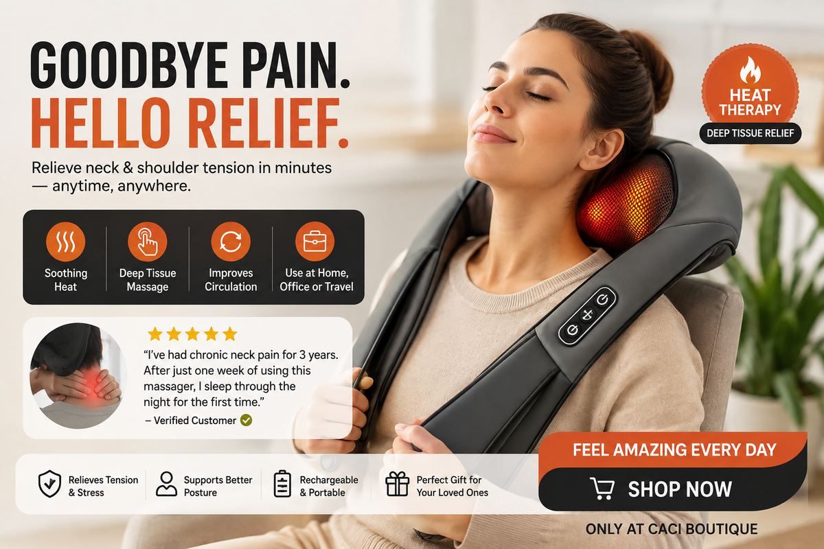 Say Goodbye to Neck Pain Forever: The At-Home Massager That's Changing Lives