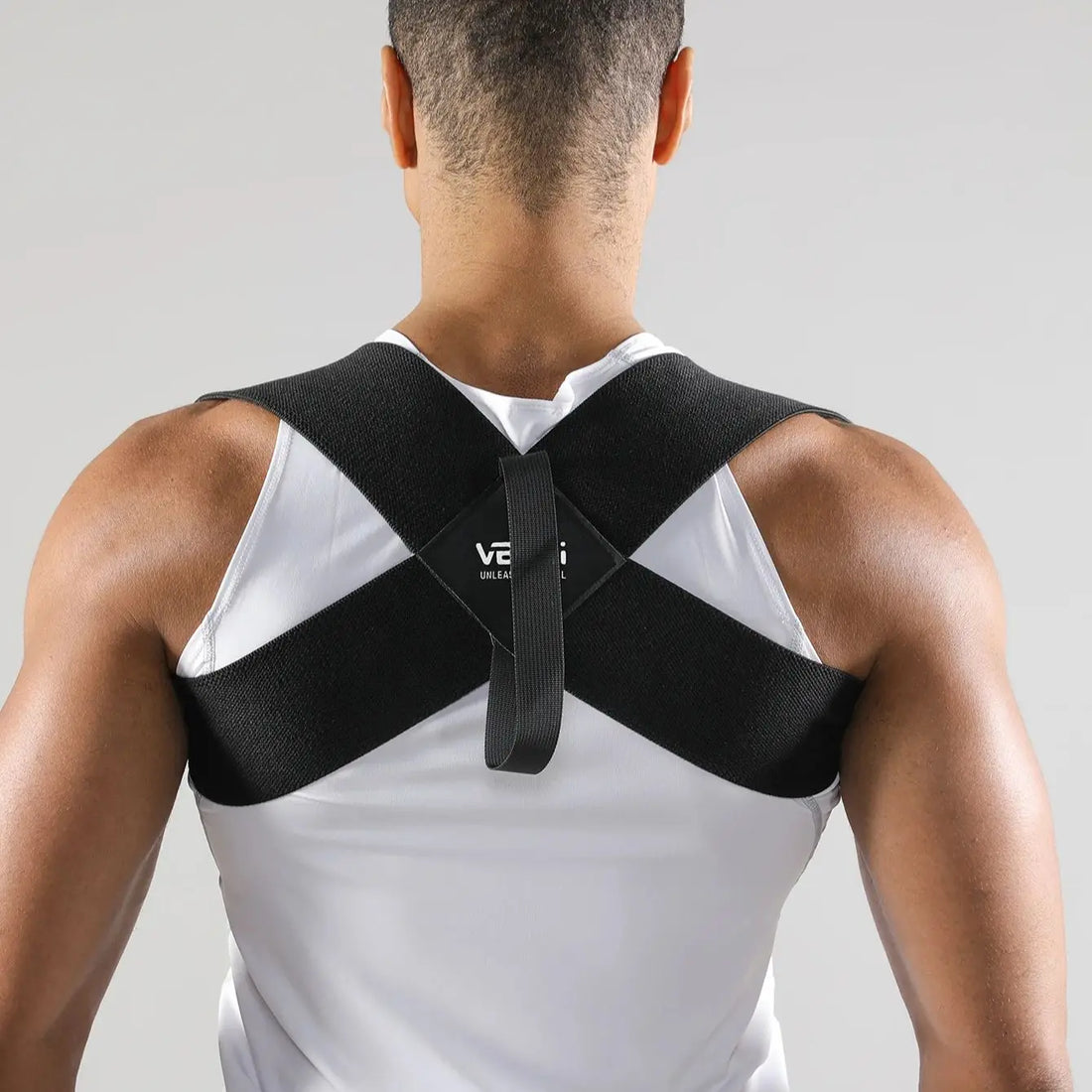 VBOSI Adjustable Posture Corrector Upper Back Support Sporty Shoulder Belt for Men Women