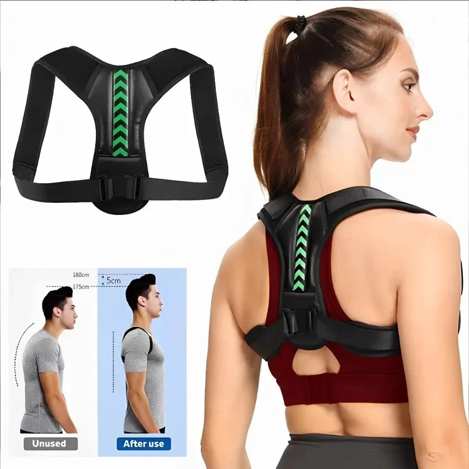 Adjustable Posture Corrector for Men &amp; Women, Comfortable Back Support Brace – Invisible Wearable for Office, Gym, Outdoor Activ